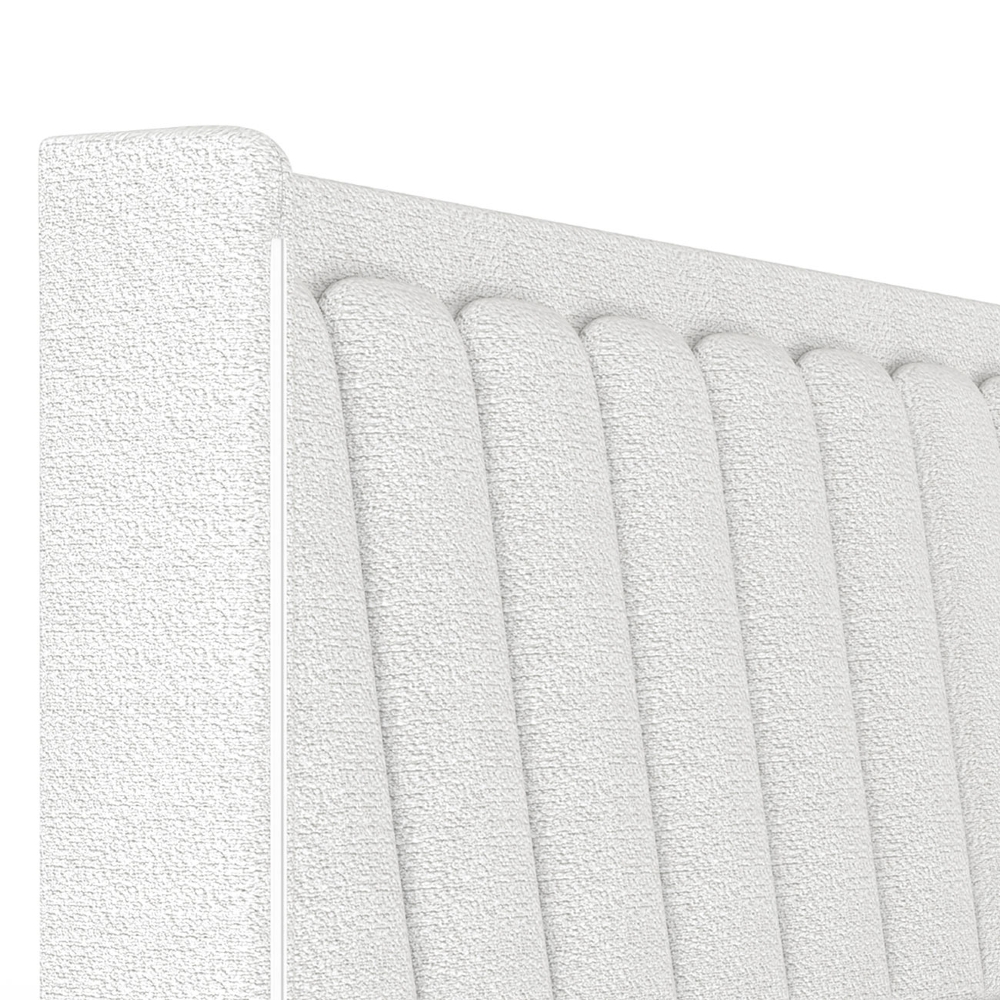 Cabeceira Cama Queen 160cm Luara Bouclê Creme Z37 - Mpozenato