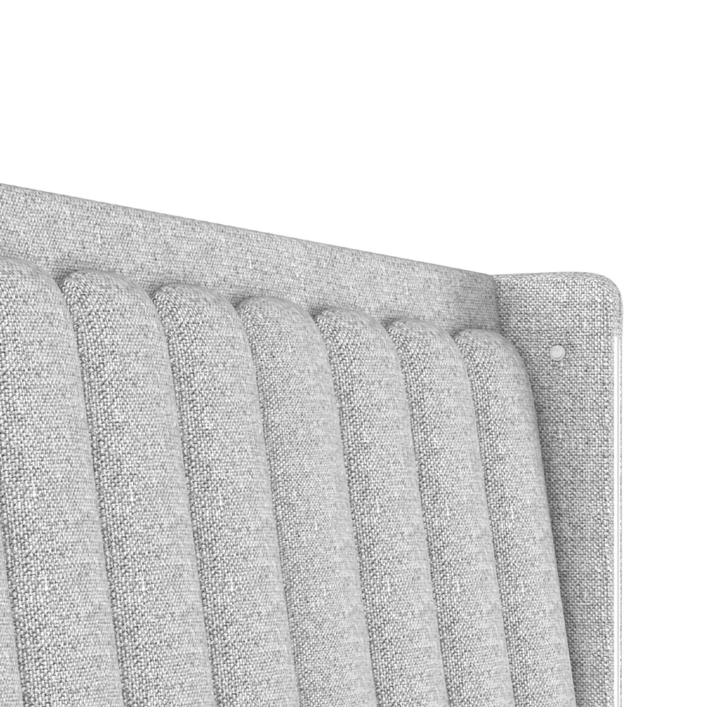 Cabeceira Cama Casal 140cm Luara Linho Cinza Claro Z37 - Mpozenato