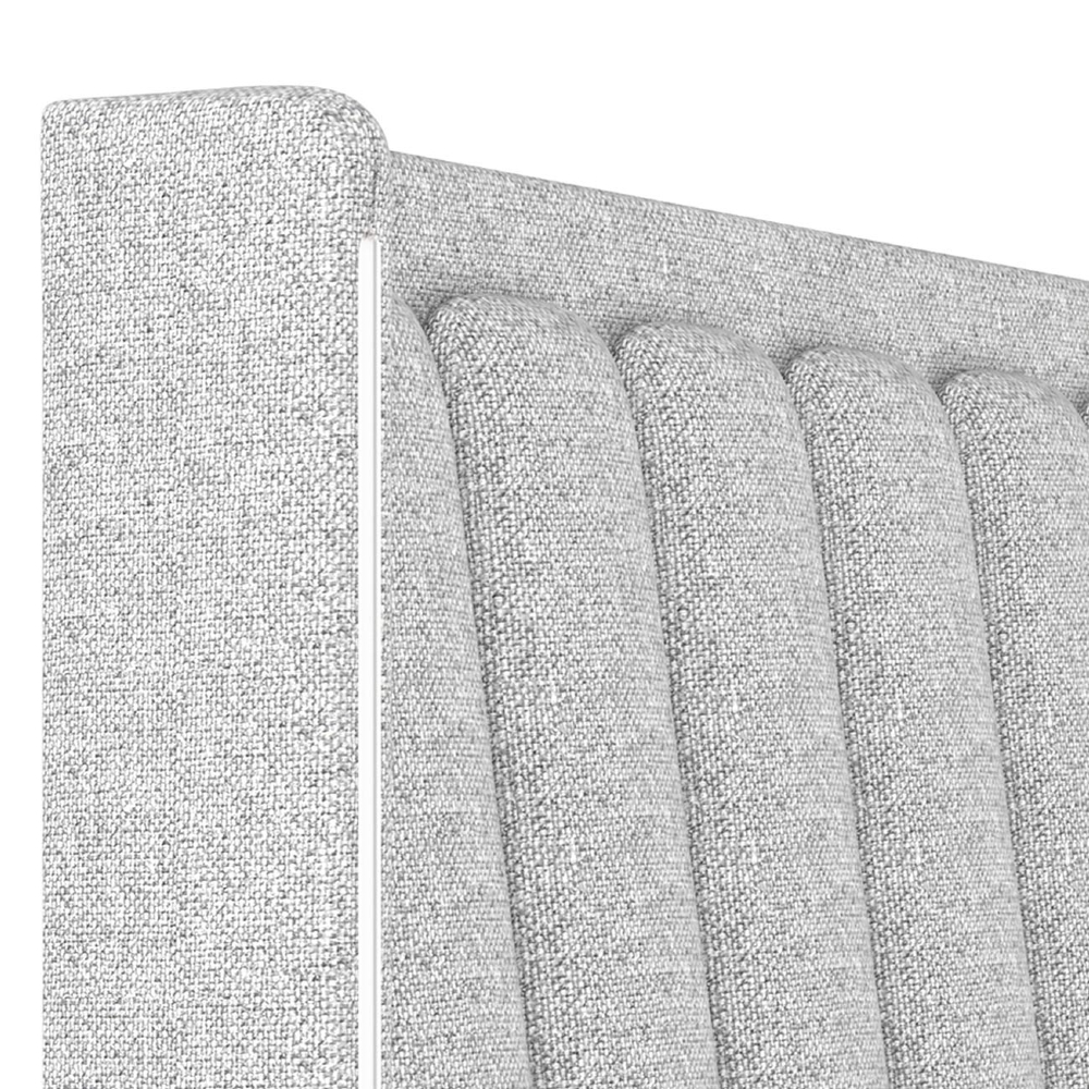 Cabeceira Cama Queen 160cm Luara Linho Cinza Claro Z37 - Mpozenato