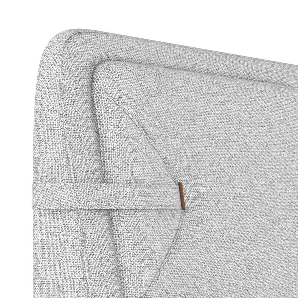 Cabeceira Cama Queen 160cm Nalu Linho Cinza Claro Z37 - Mpozenato