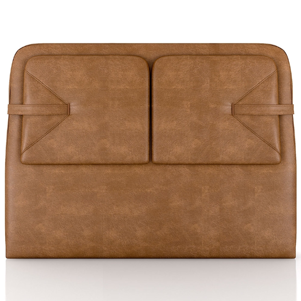 Cabeceira Cama Casal 140cm Nalu Sintético Caramelo Z37 - Mpozenato