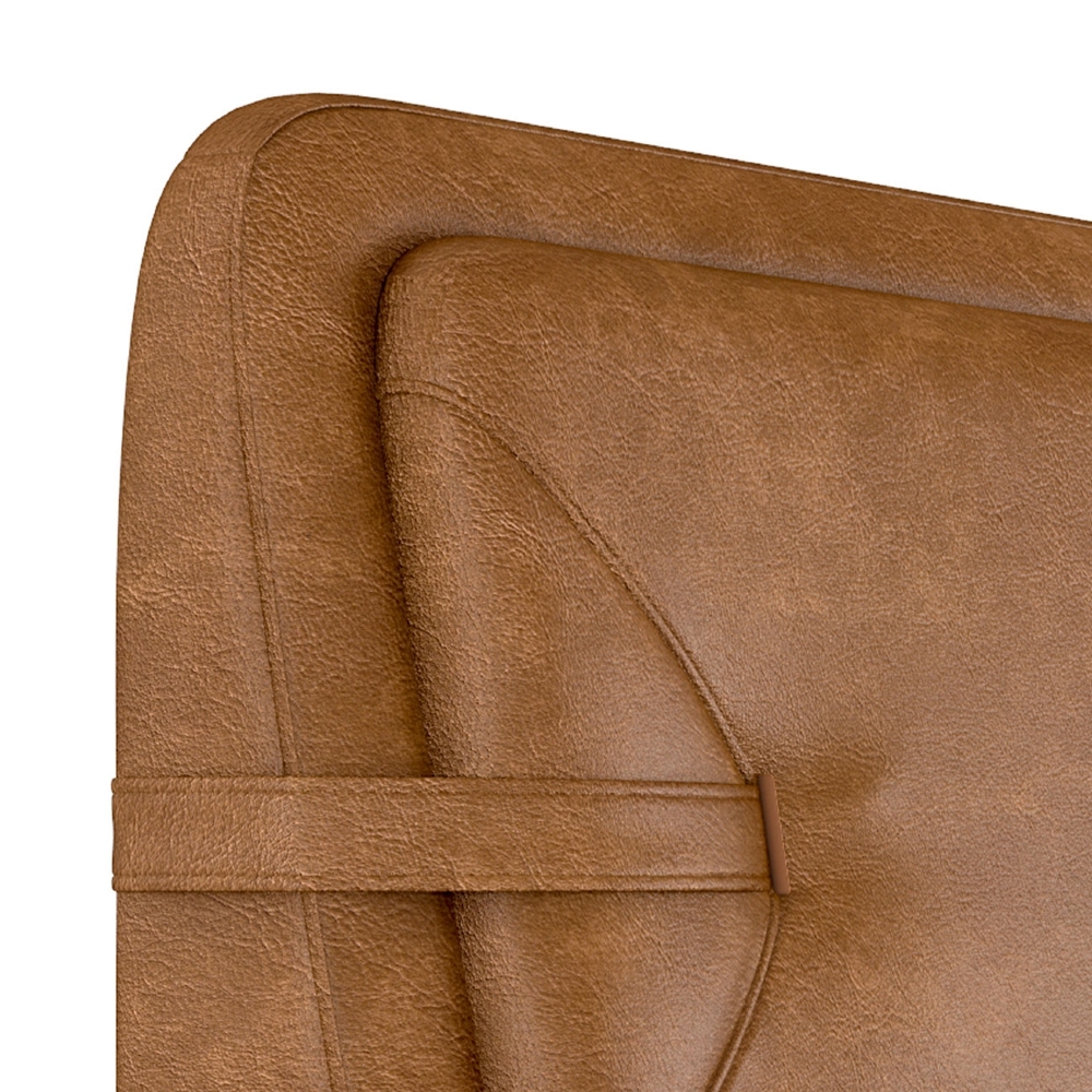 Cabeceira Cama Casal 140cm Nalu Sintético Caramelo Z37 - Mpozenato