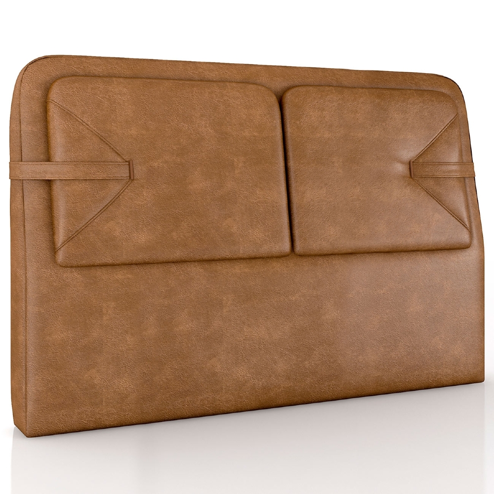 Cabeceira Cama Queen 160cm Nalu Sintético Caramelo Z37 - Mpozenato