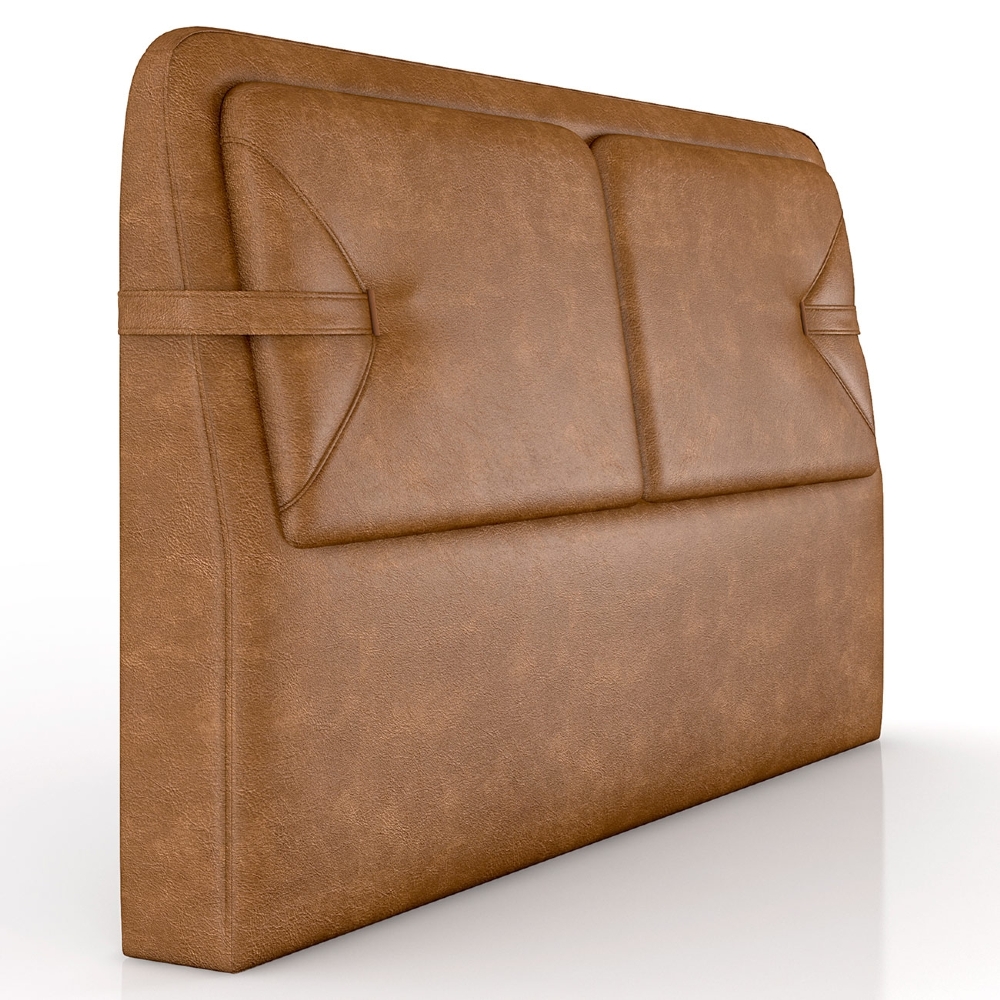 Cabeceira Cama Queen 160cm Nalu Sintético Caramelo Z37 - Mpozenato