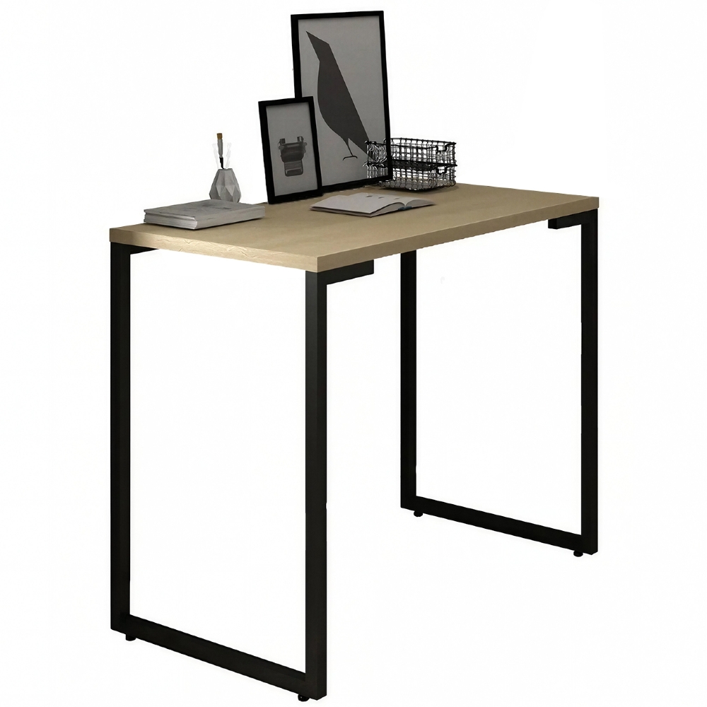 Mesa Escritório Estilo Industrial Porto 90cm Nature - Fit Mobel
