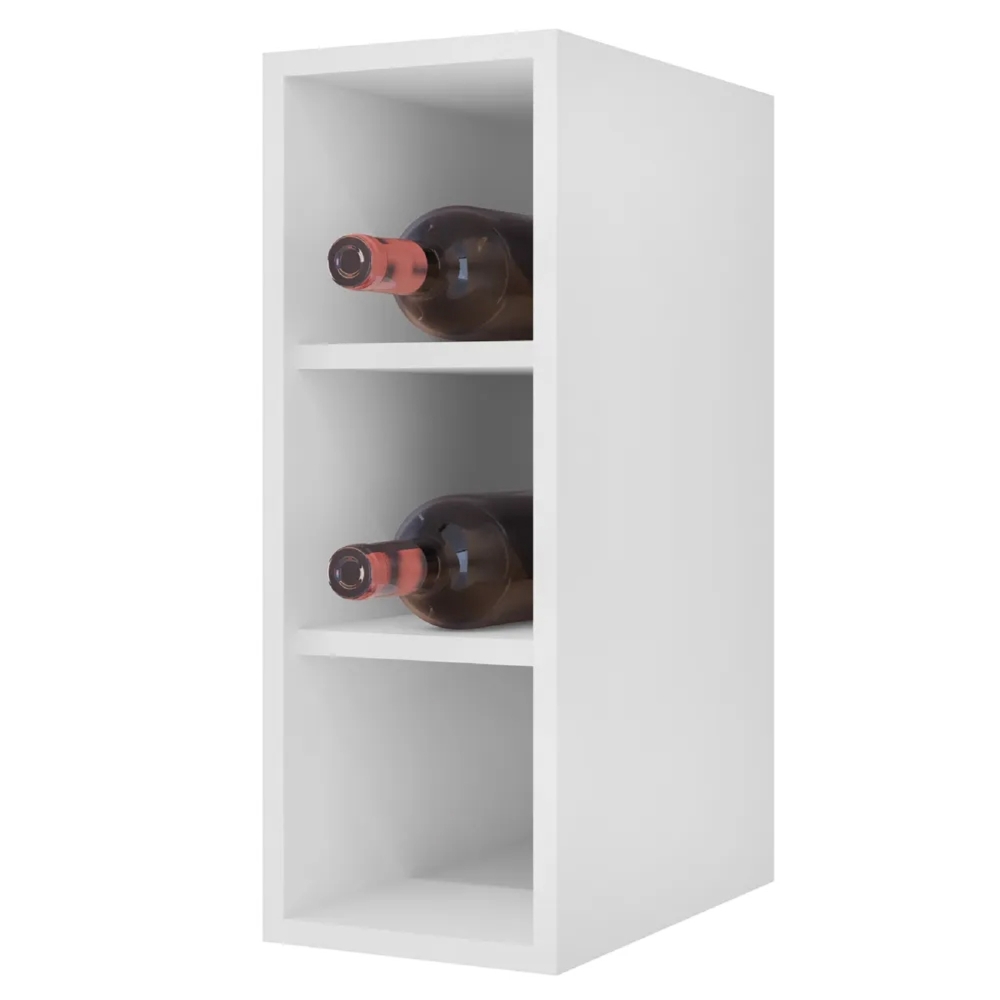 Armário Aéreo Nevada com Nicho 180cm 4 Portas Branco - Lumil