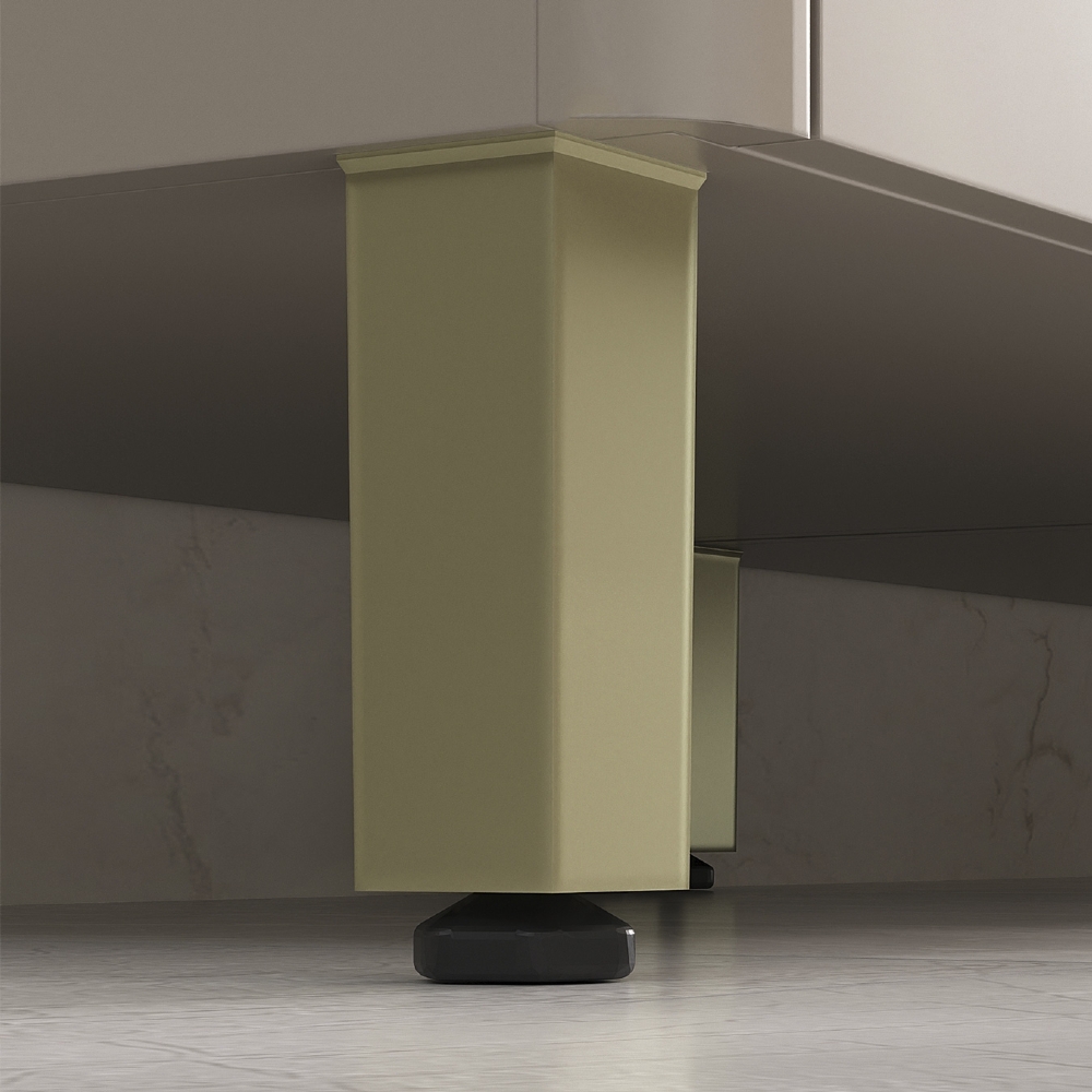 Balcão de Cozinha Com Tampo 120cm Marina Cinammon/Freijó L01 - Mpozenato