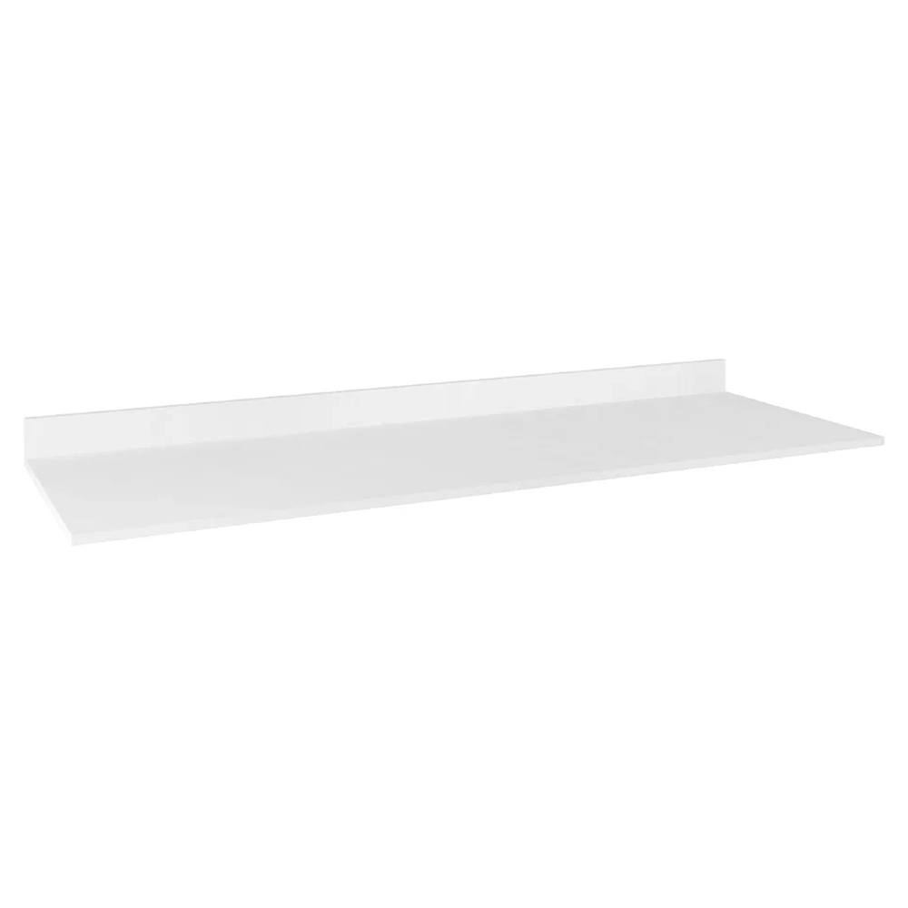 Armário Aéreo Honduras e Balcão para Pia com Tampo 120cm Suécia Branco/Preto - Lumil