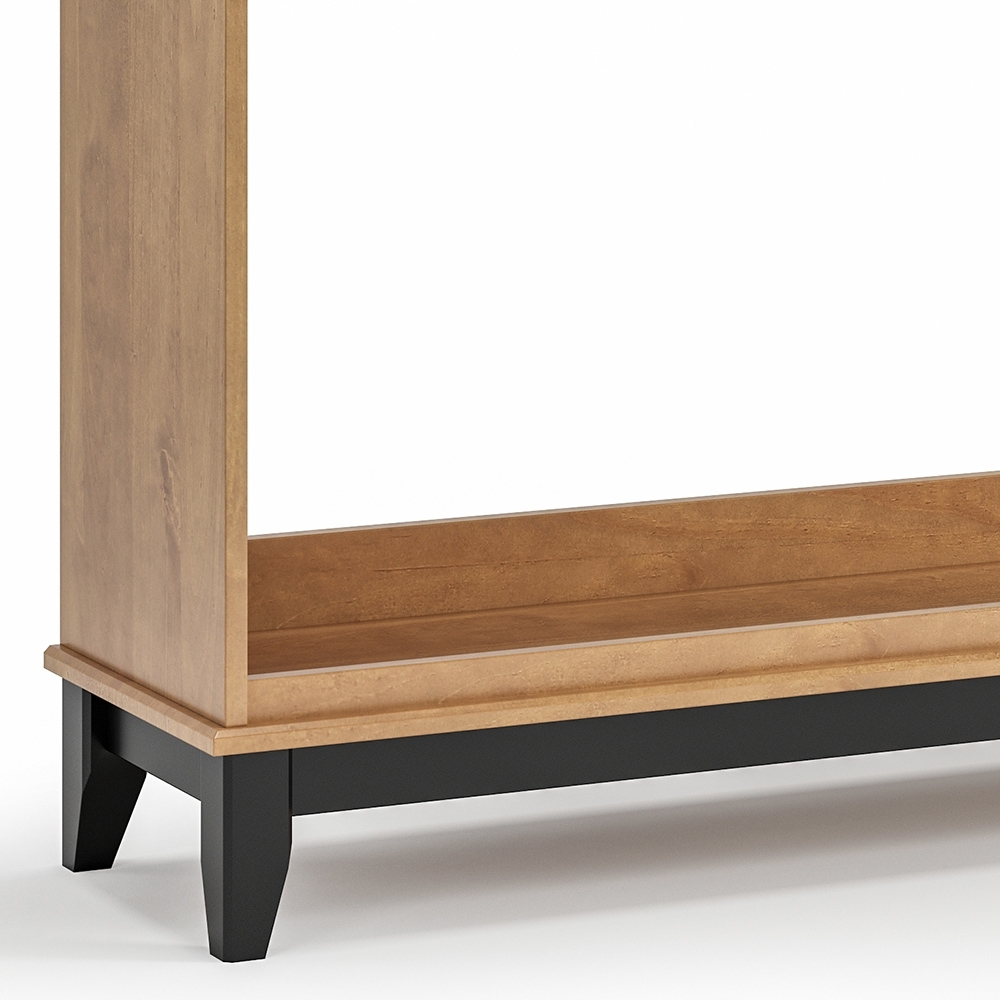 Aparador Sala 135cm 3 Gavetas Storage Carvalho/Preto Z25 - Mpozenato