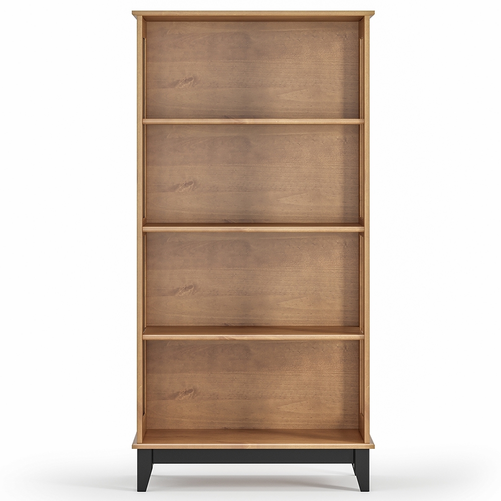 Cristaleira Portas de Vidro 84cm Storage Carvalho/Preto Z25 - Mpozenato