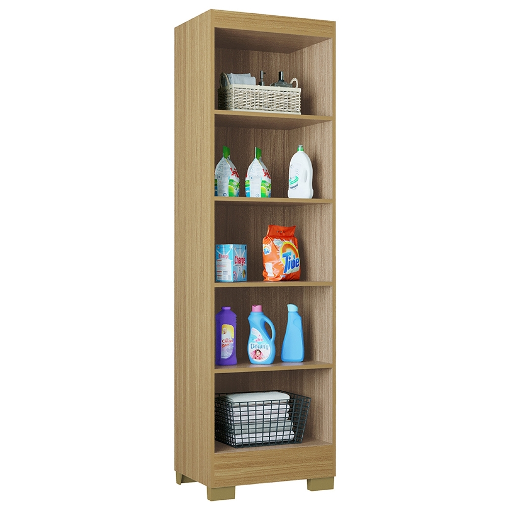 Armário Multiuso 52cm 2 Portas Muniz Z46 Damasco/Off White - Mpozenato