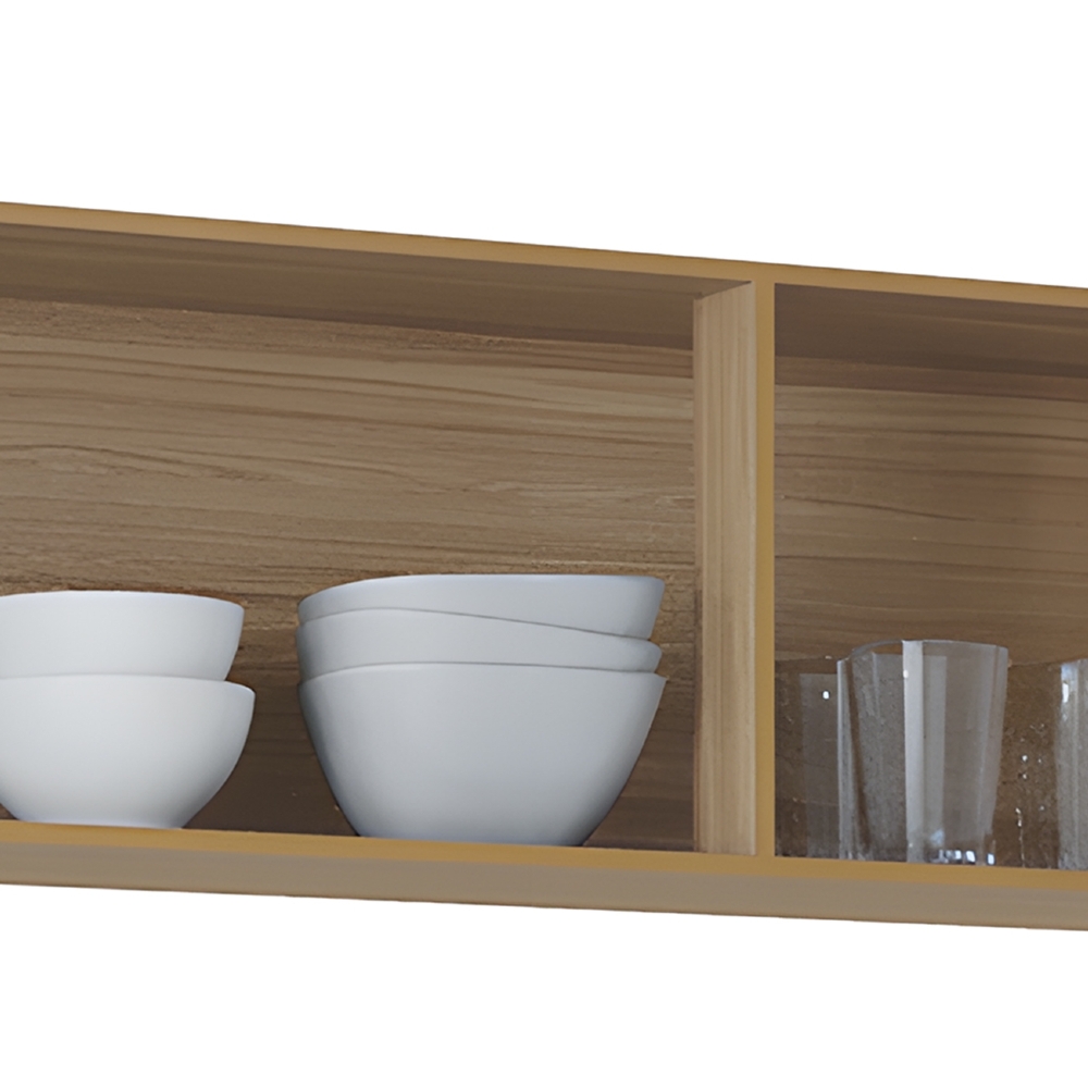 Armário de Cozinha Aéreo 120cm Classic Ripado Damasco Z46 - Mpozenato