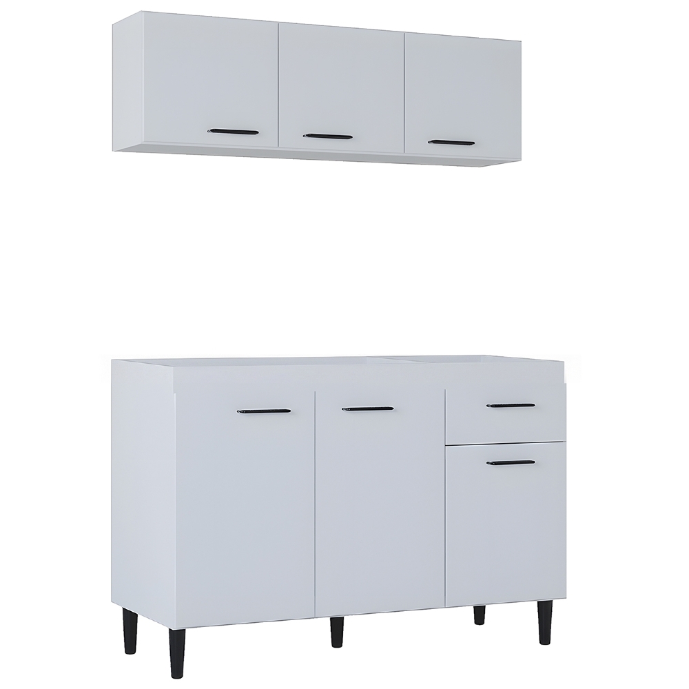 Armário de Cozinha CP01 Sem Tampo Classic Z46 Branco - Mpozenato