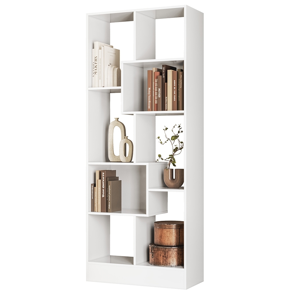 Estante Livreiro 73cm Com Nichos Dora Branco Z49 - Mpozenato