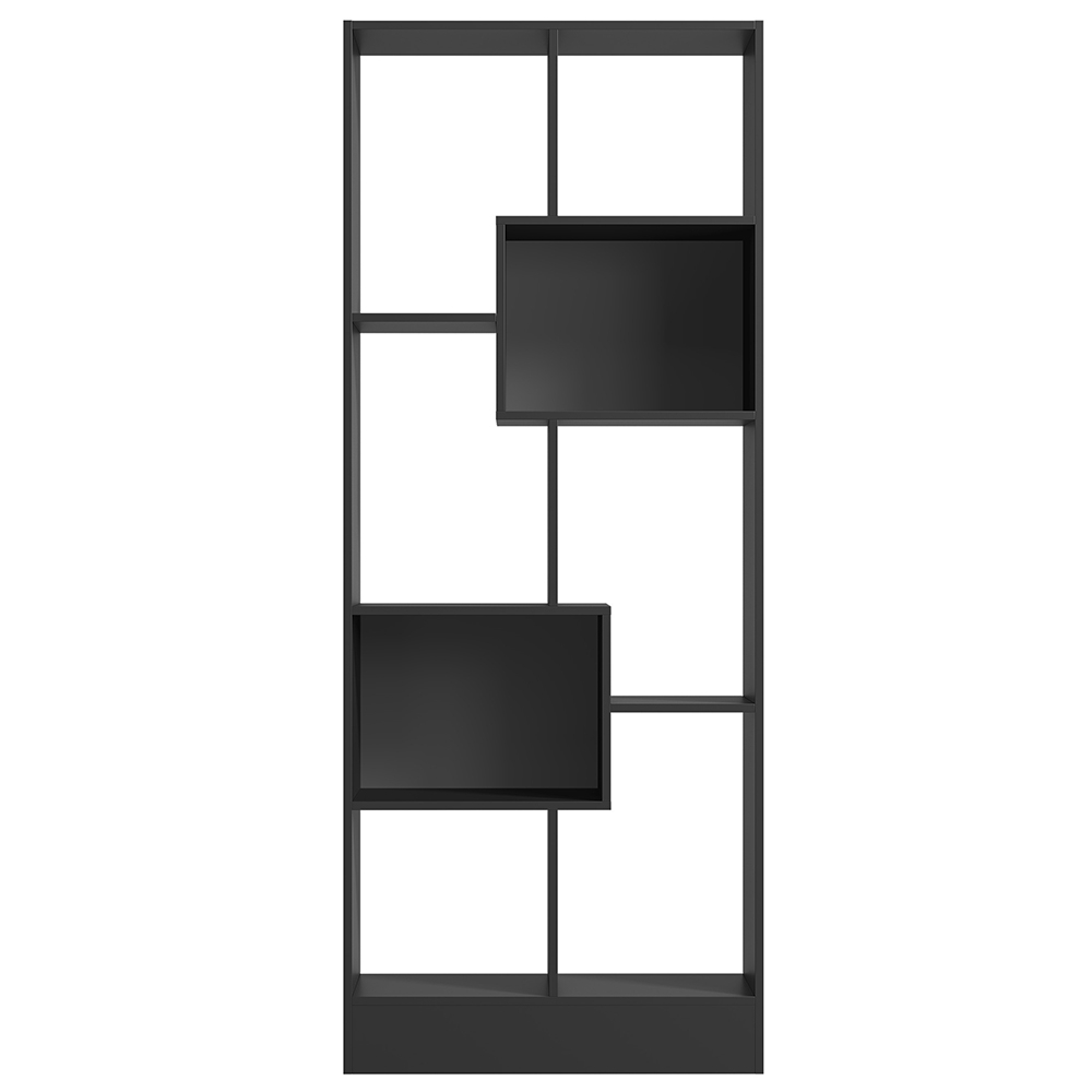 Estante Livreiro 73cm Com Nichos Dora Preto Z49 - Mpozenato