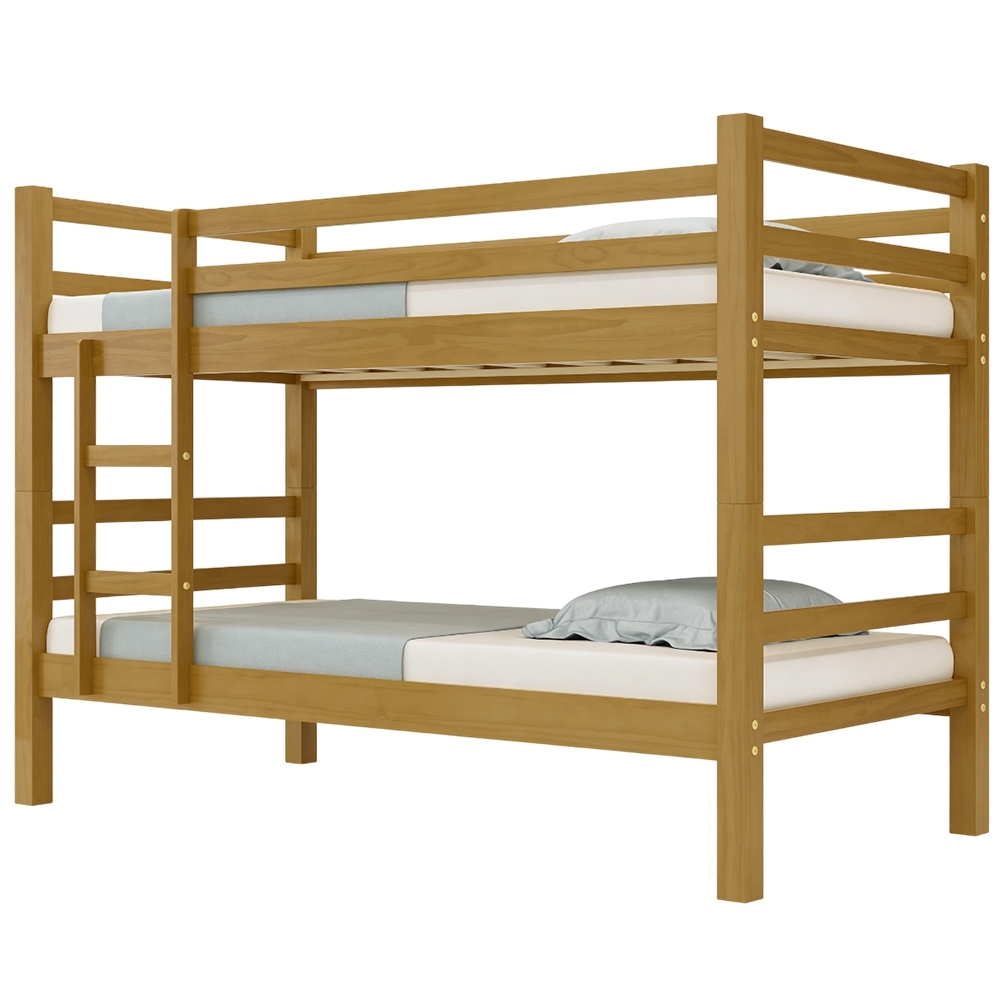 Cama Beliche Solteiro 188x88cm Com Escada Fixa Luca Imbuia B11 - Mpozenato