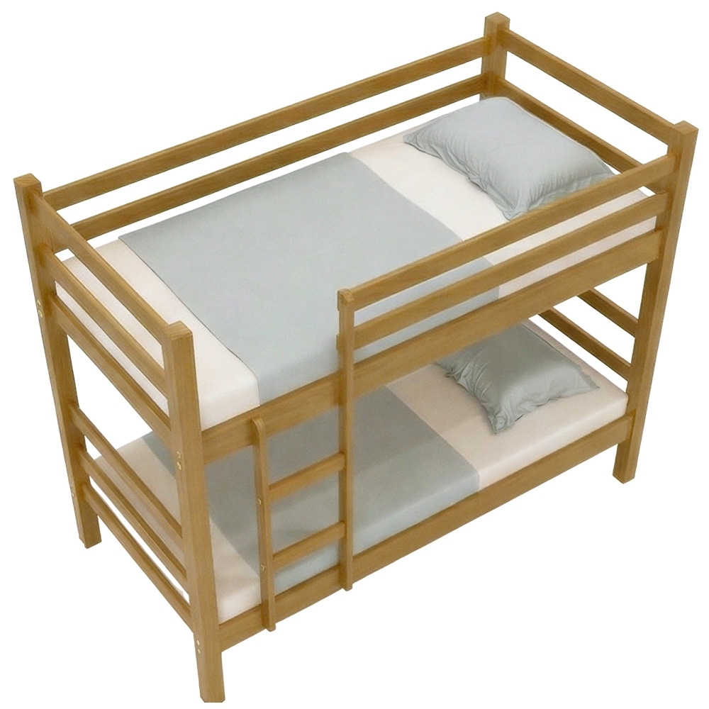 Cama Beliche Solteiro 188x88cm Com Escada Fixa Luca Imbuia B11 - Mpozenato