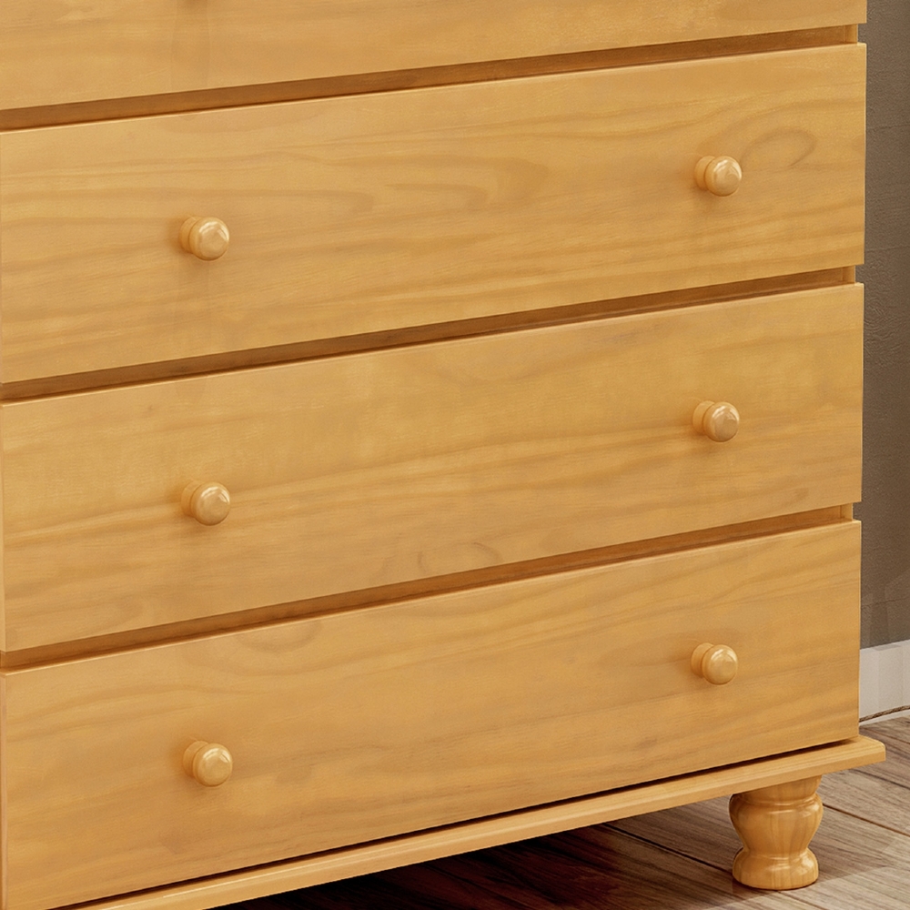 Cômoda Quarto 97cm 5 Gavetas Madeira Maciça Conor Mel B11 - Mpozenato
