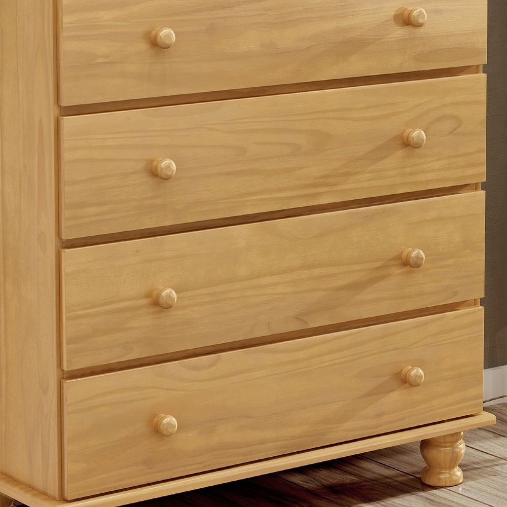 Cômoda Quarto 97cm 4 Gavetas Madeira Maciça Conor Mel B11 - Mpozenato