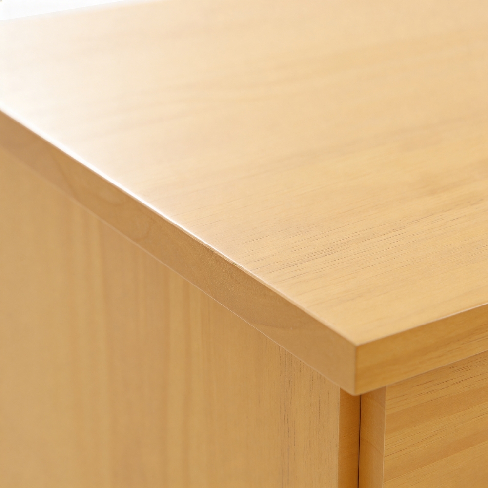Mesa de Cabeceira Quarto 55cm 2 Gavetas Madeira Maciça Conor Mel B11 - Mpozenato