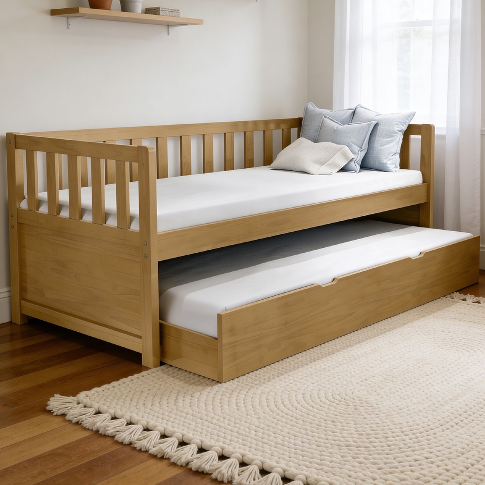 Cama Solteiro Com Auxiliar 188x88cm Milo Imbuia B11 - Mpozenato