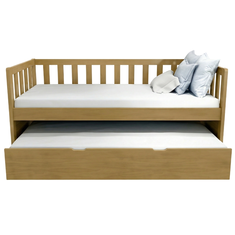 Cama Solteiro Com Auxiliar 188x88cm Milo Imbuia B11 - Mpozenato