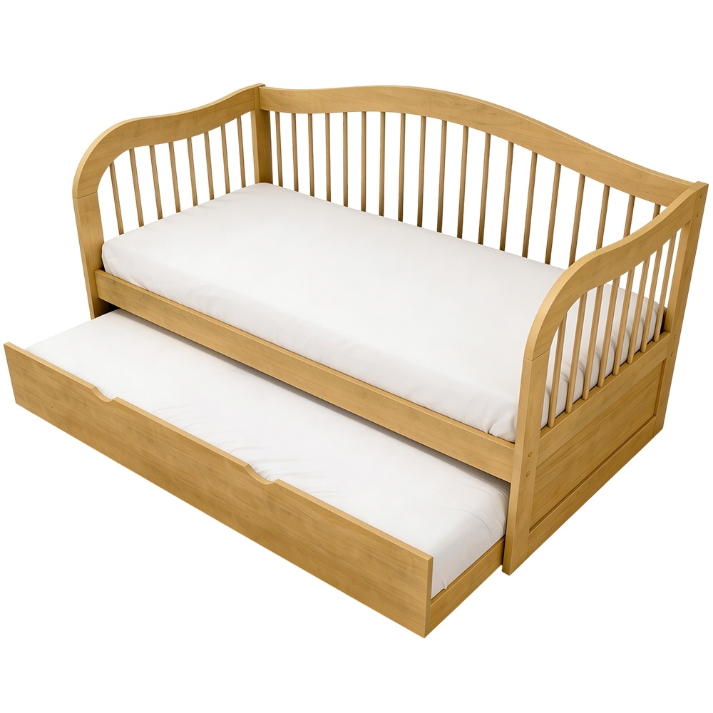 Cama Solteiro Com Auxiliar 188x88cm Orgânica Ravel Mel B11 - Mpozenato