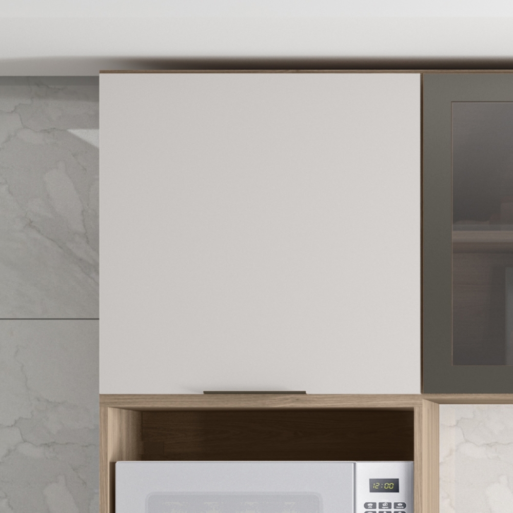 Armário de Cozinha Aéreo 58cm Grace Carvalho Oak/Off White Z44 - Mpozenato