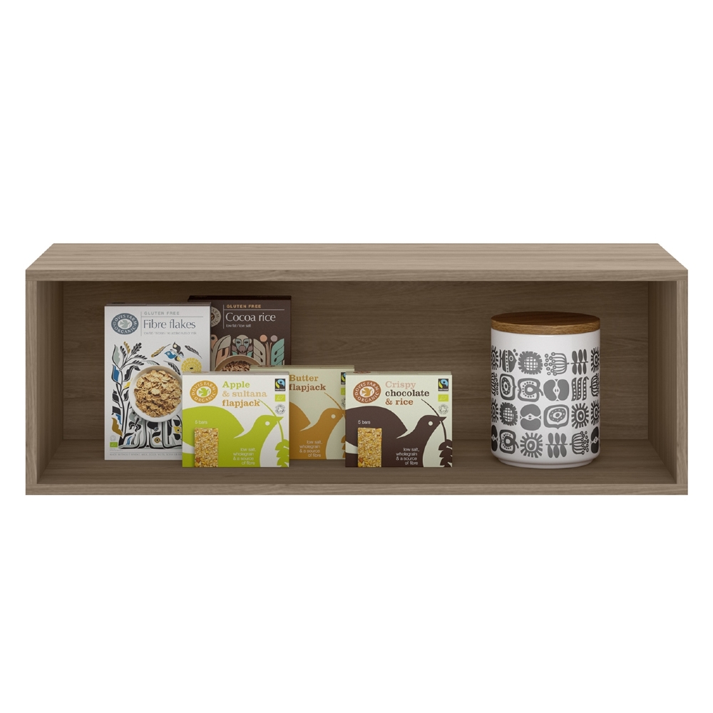 Armário de Cozinha Aéreo 80cm Grace Carvalho Oak/Off White Z44 - Mpozenato