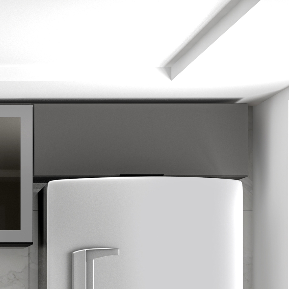 Armário de Cozinha Aéreo 80cm Grace Grafite Z44             - Mpozenato