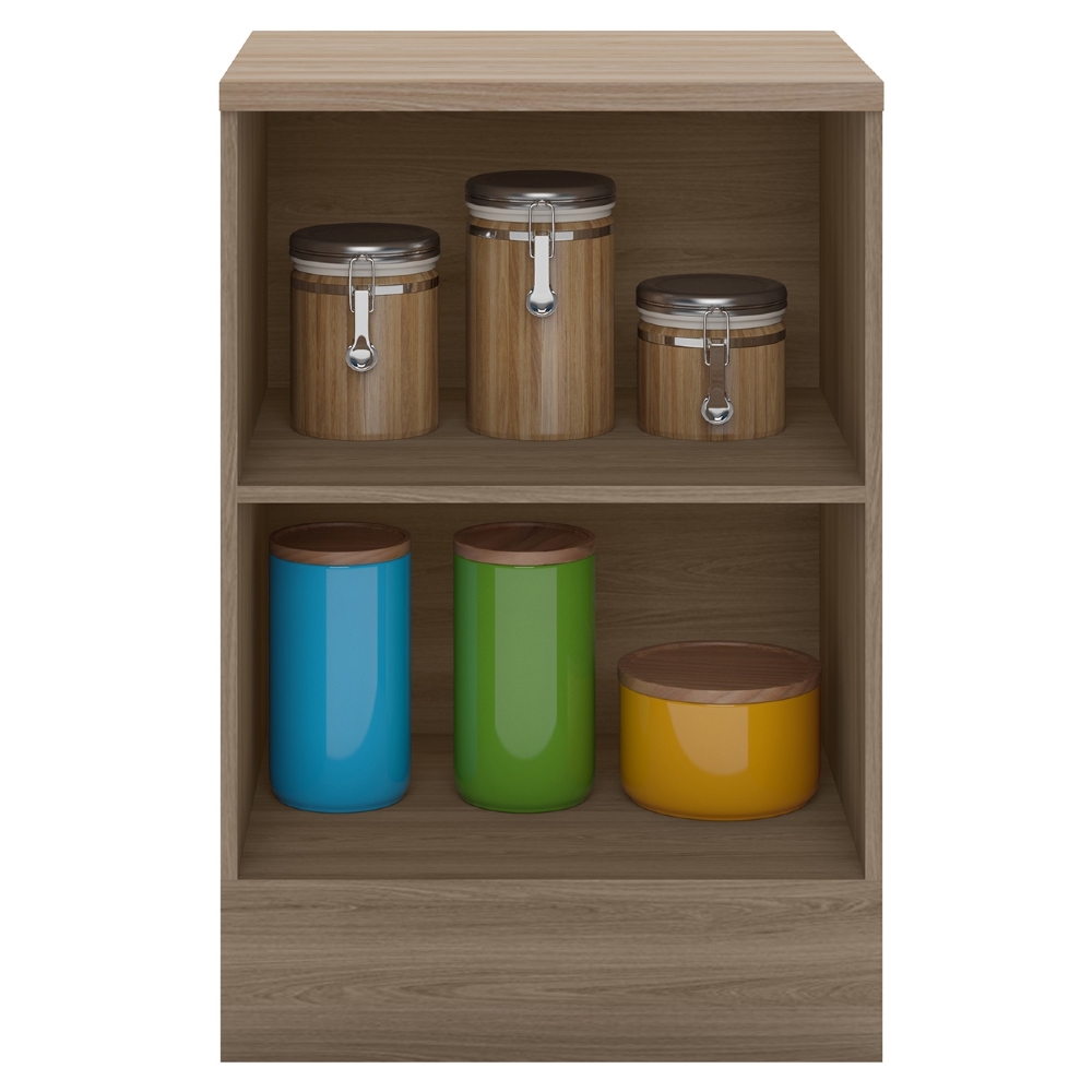Balcão de Cozinha 58cm 1 Porta Grace Carvalho Oak/Off White Z44 - Mpozenato