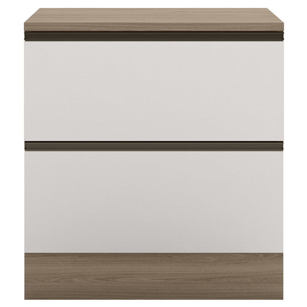 Balcão de Cozinha Cooktop 80cm Grace Carvalho Oak/Off White Z44 - Mpozenato