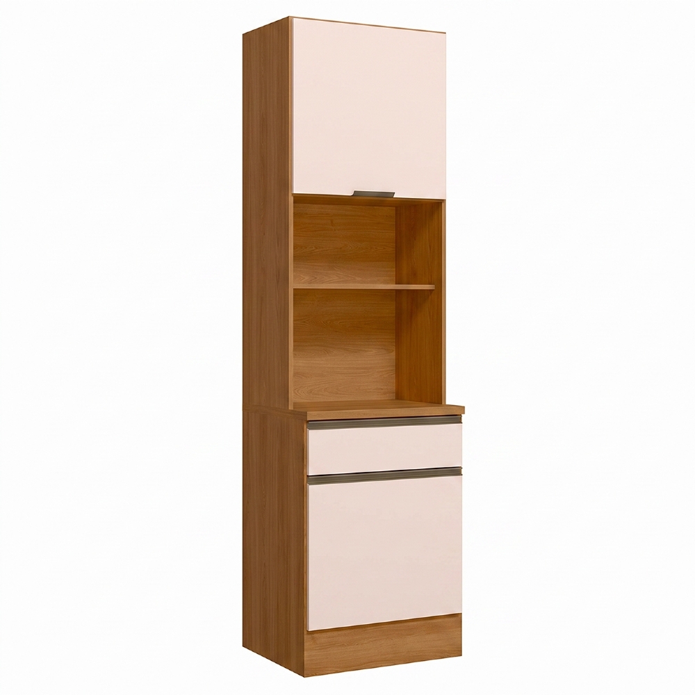 Paneleiro Cozinha Torre Quente Grace Carvalho Oak/Off White Z44 - Mpozenato