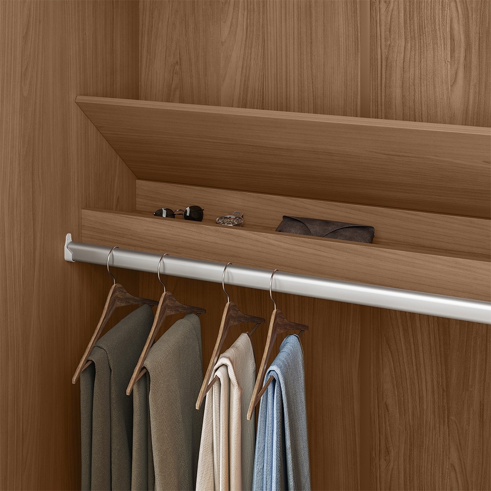 Guarda Roupa Casal 232cm 6 Portas 4 Gavetas Zain Jatobá/Areia S01 - Mpozenato