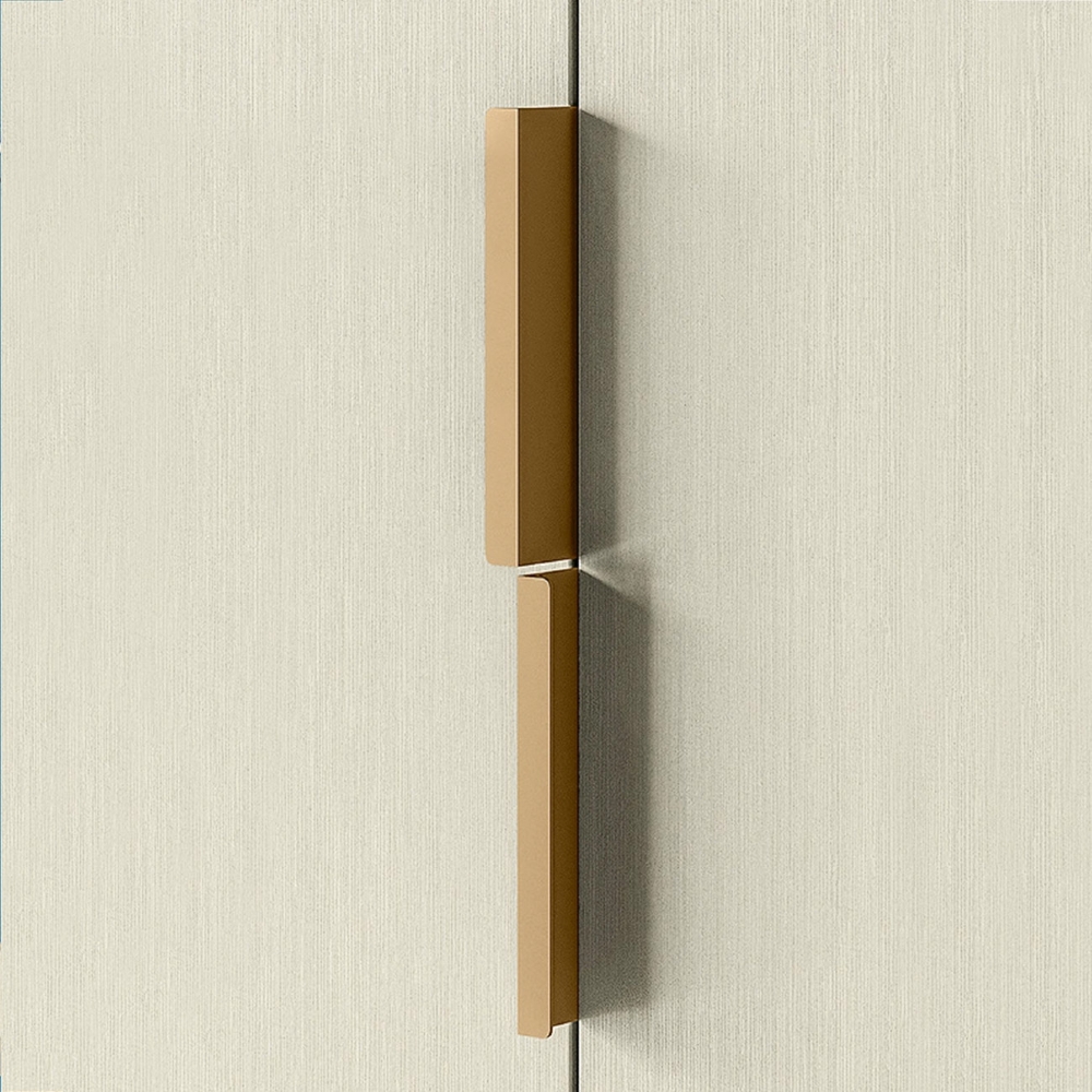 Guarda Roupa Casal 245cm 6 Portas Com Espelho Loretto Jatobá/Areia S01 - Mpozenato