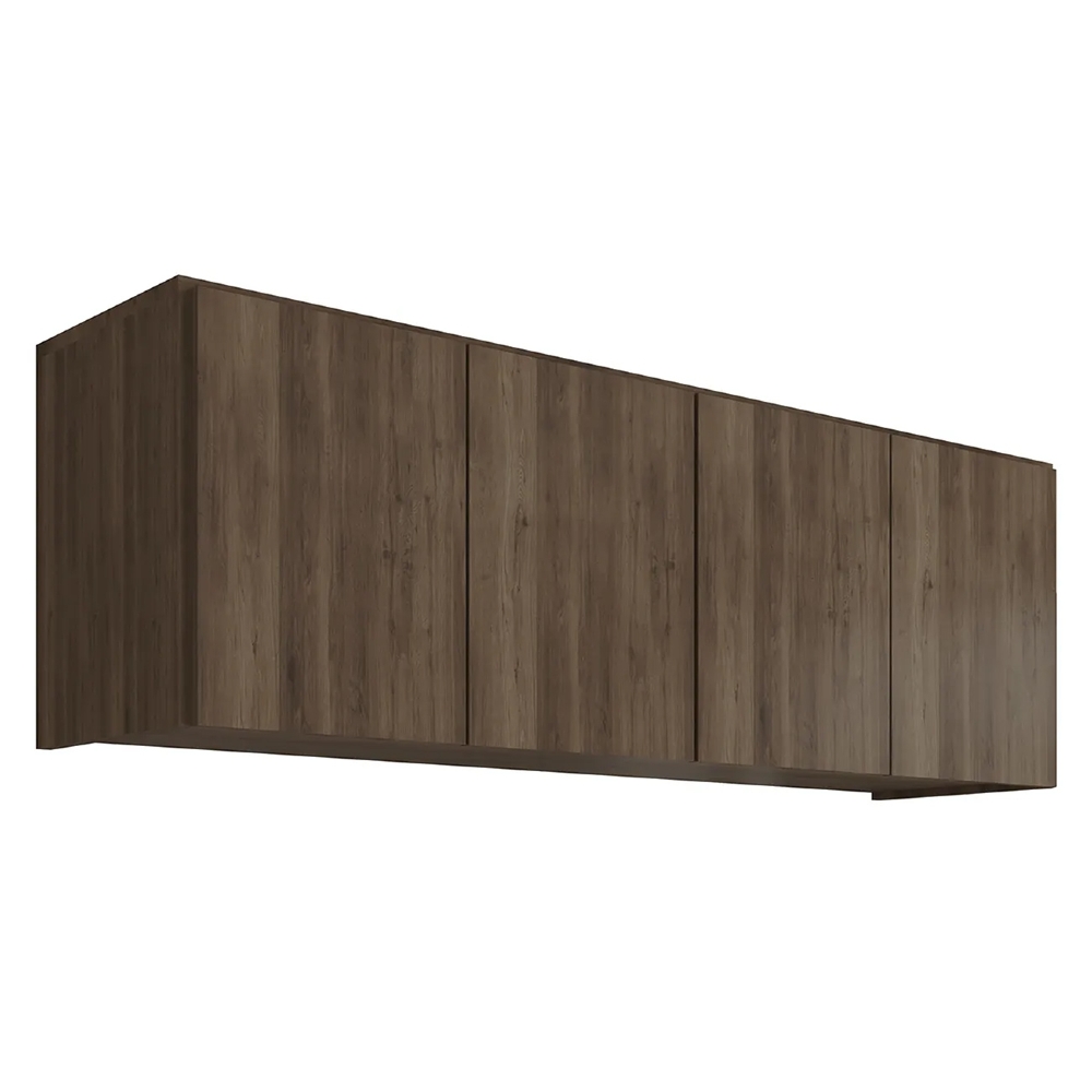 Armário de Cozinha Aéreo 118cm 4 Portas Monna Freijó Z34  - Mpozenato