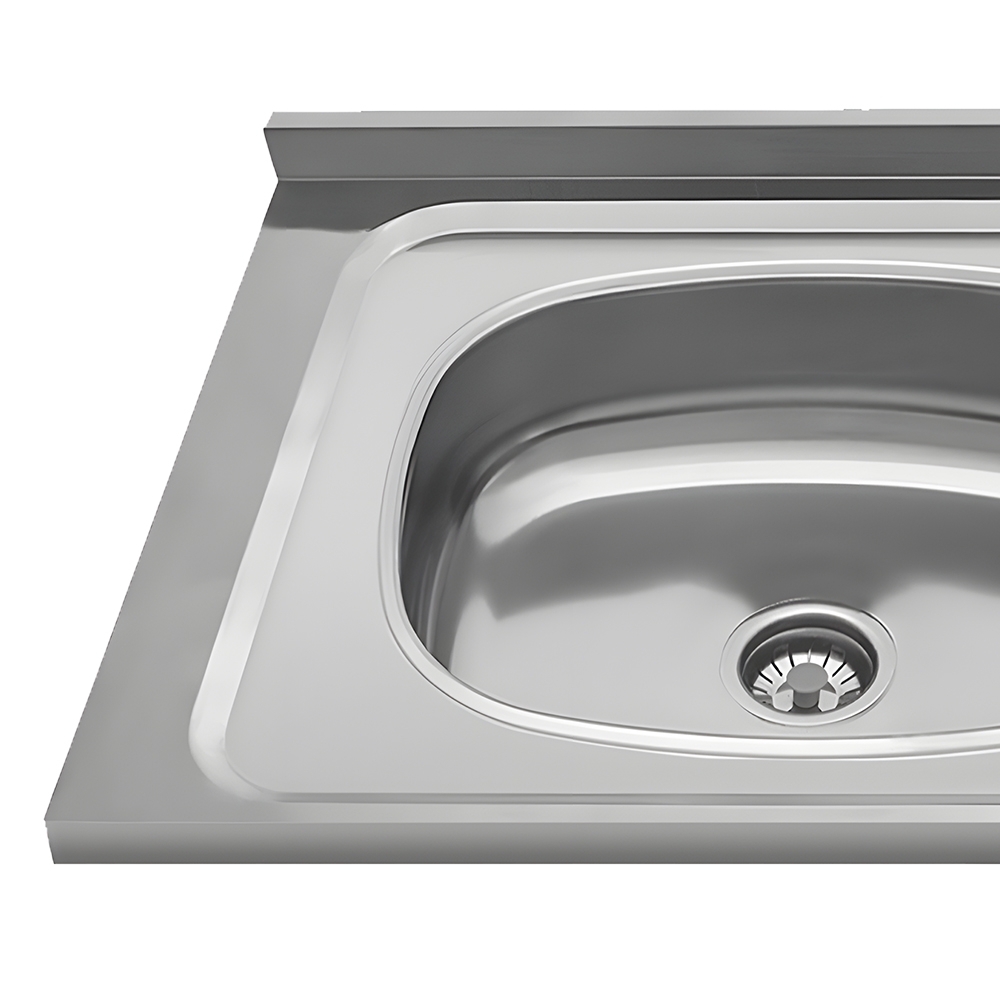 Pia de Cozinha com Cuba Deslocada Esquerda Ávila 120cm Aço Inox G01 - Mpozenato