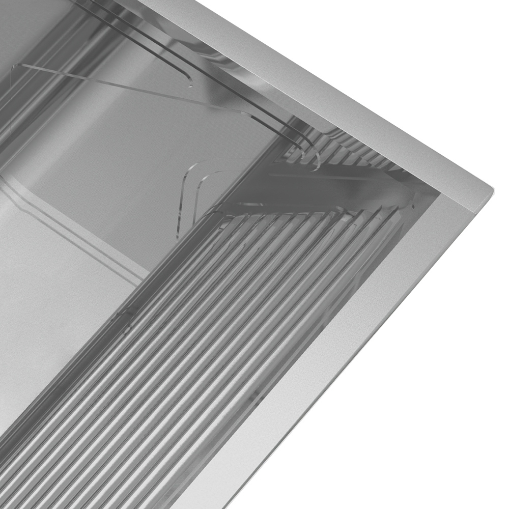 Tanque de Lavar Roupa 68L Inox de Embutir Lavanderia G01 - Mpozenato