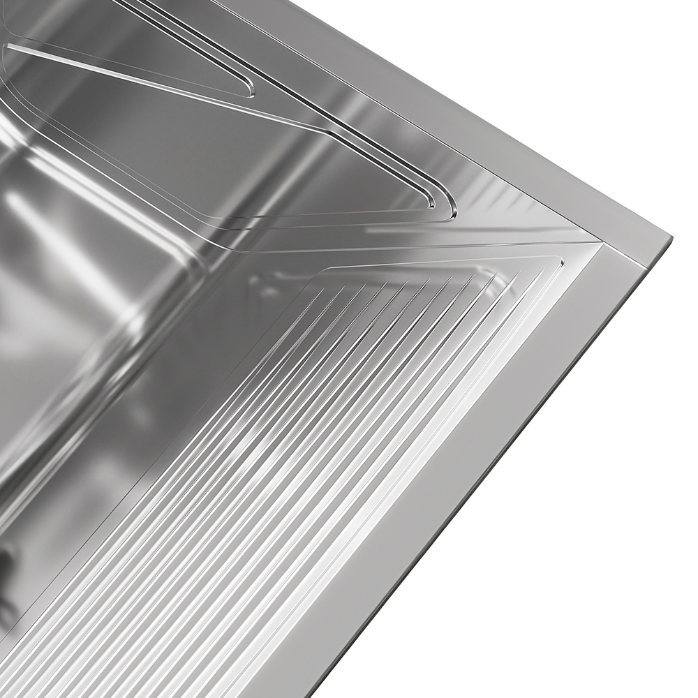Tanque de Lavar Roupa 48L Inox de Embutir Lavanderia G01 - Mpozenato