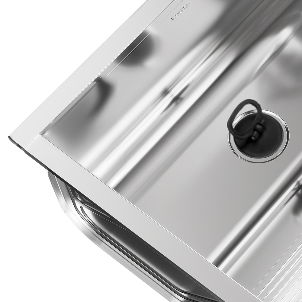 Tanque de Lavar Roupa 48L Inox de Embutir Lavanderia G01 - Mpozenato