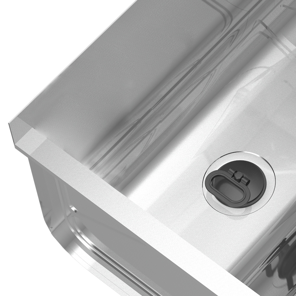 Tanque de Lavar Roupa 32L Inox Mini com Suporte Lavanderia G01 - Mpozenato
