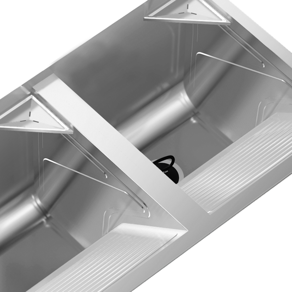 Tanque de Lavar Roupa 114L Inox Duplo com Suporte Lavanderia G01 - Mpozenato