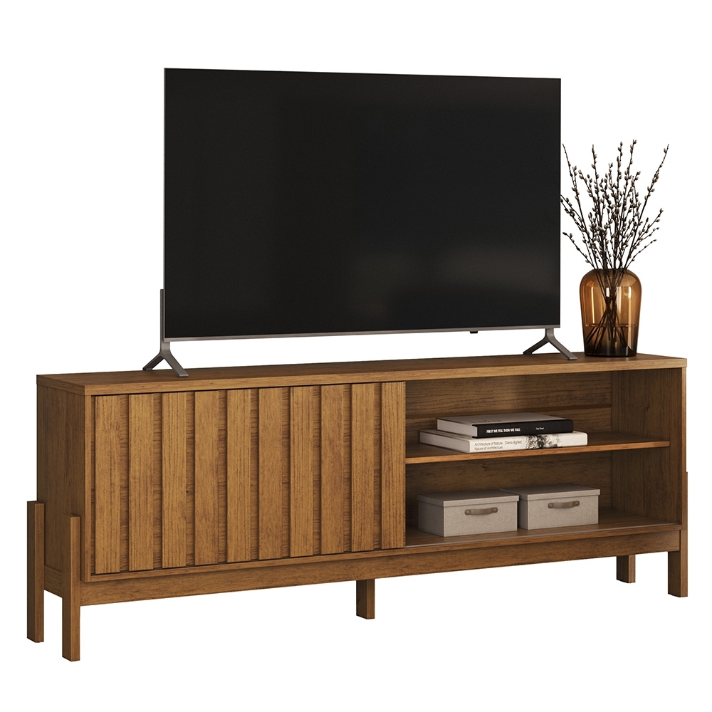 Rack TV 75 Pol. 188cm 1 Porta Canela Z30- Mpozenato