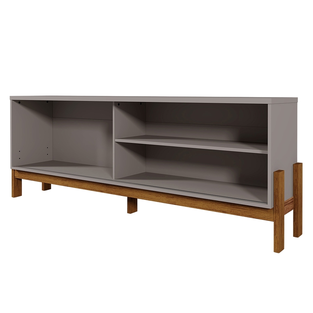 Rack TV 75 Pol. 188cm 1 Porta Grigio Fosco/Canela Z30- Mpozenato
