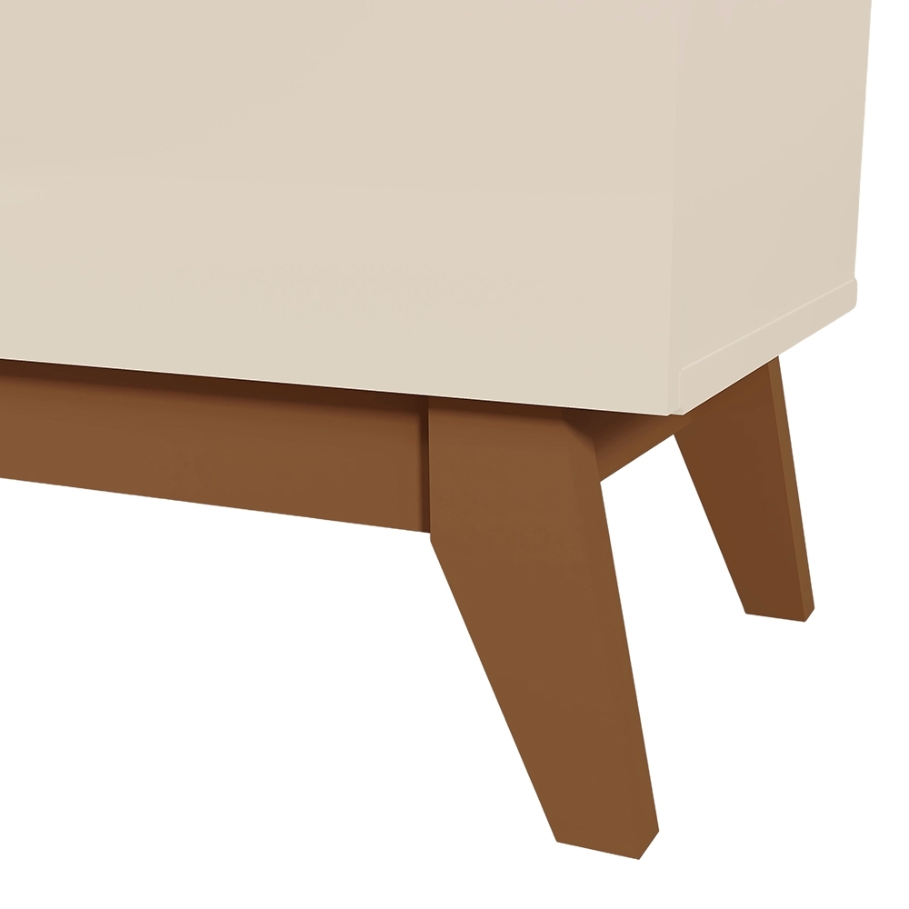 Buffet Aparador 160cm 4 Portas Cannes Off Whhite/Amendoa Z30 - Mpozenato
