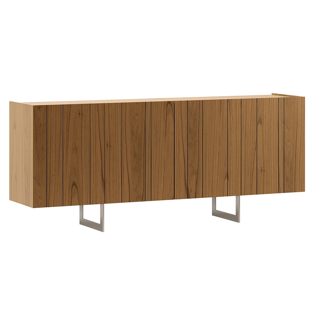 Buffet Aparador 180cm 4 Portas Lyon N02 Cinamomo/Champanhe - Mpozenato
