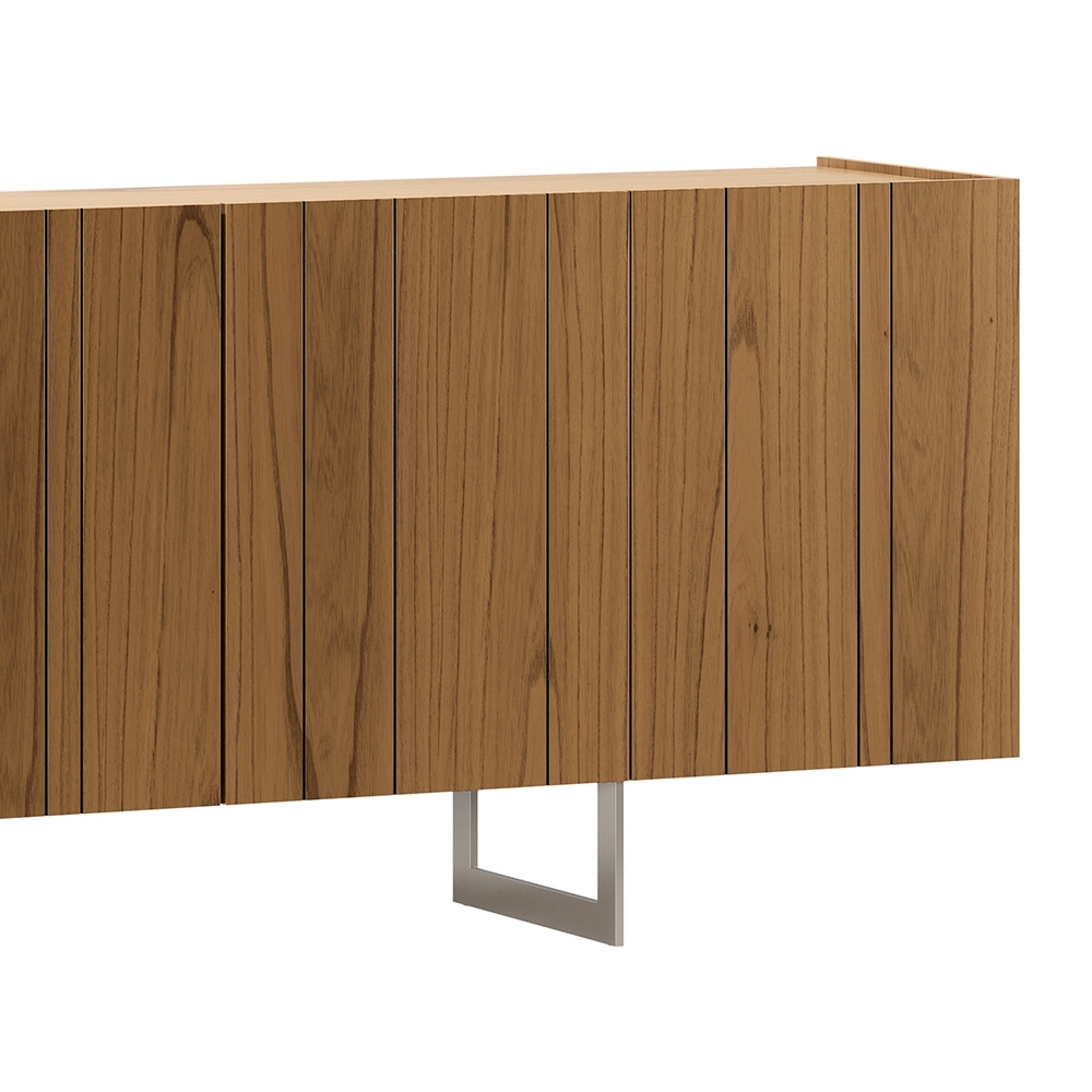 Buffet Aparador 180cm 4 Portas Lyon N02 Cinamomo/Champanhe - Mpozenato