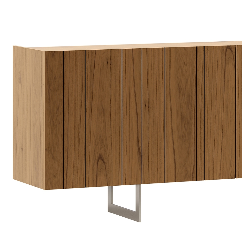 Buffet Aparador 180cm 4 Portas Lyon N02 Cinamomo/Champanhe - Mpozenato