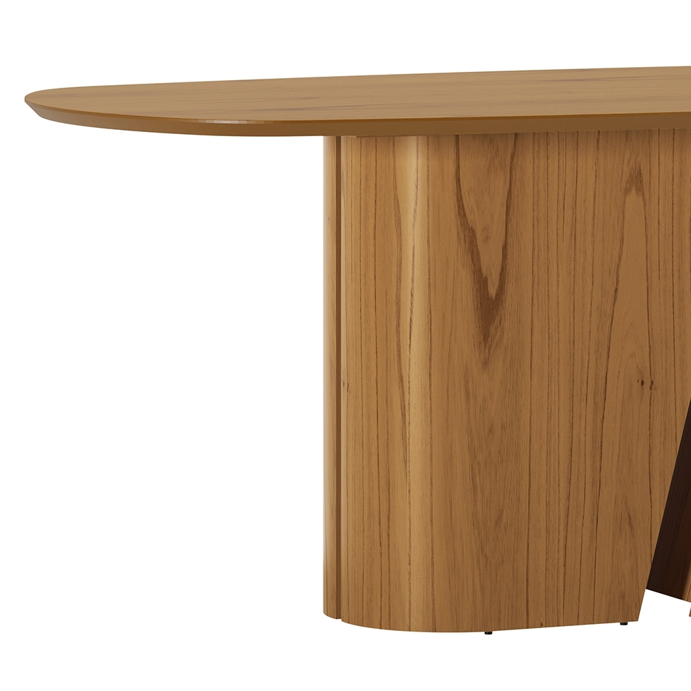 Mesa de Jantar 6 Lugares 200cm Arles N02 Cinamomo - Mpozenato