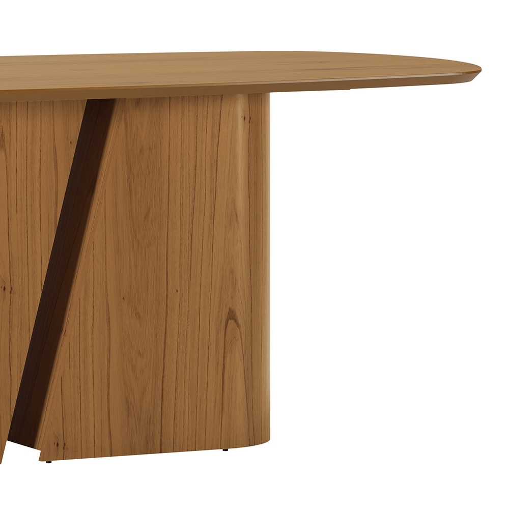 Mesa de Jantar 6 Lugares 200cm Arles N02 Cinamomo - Mpozenato